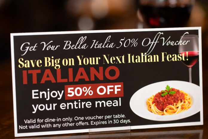 Bella Italia 50% Off Voucher